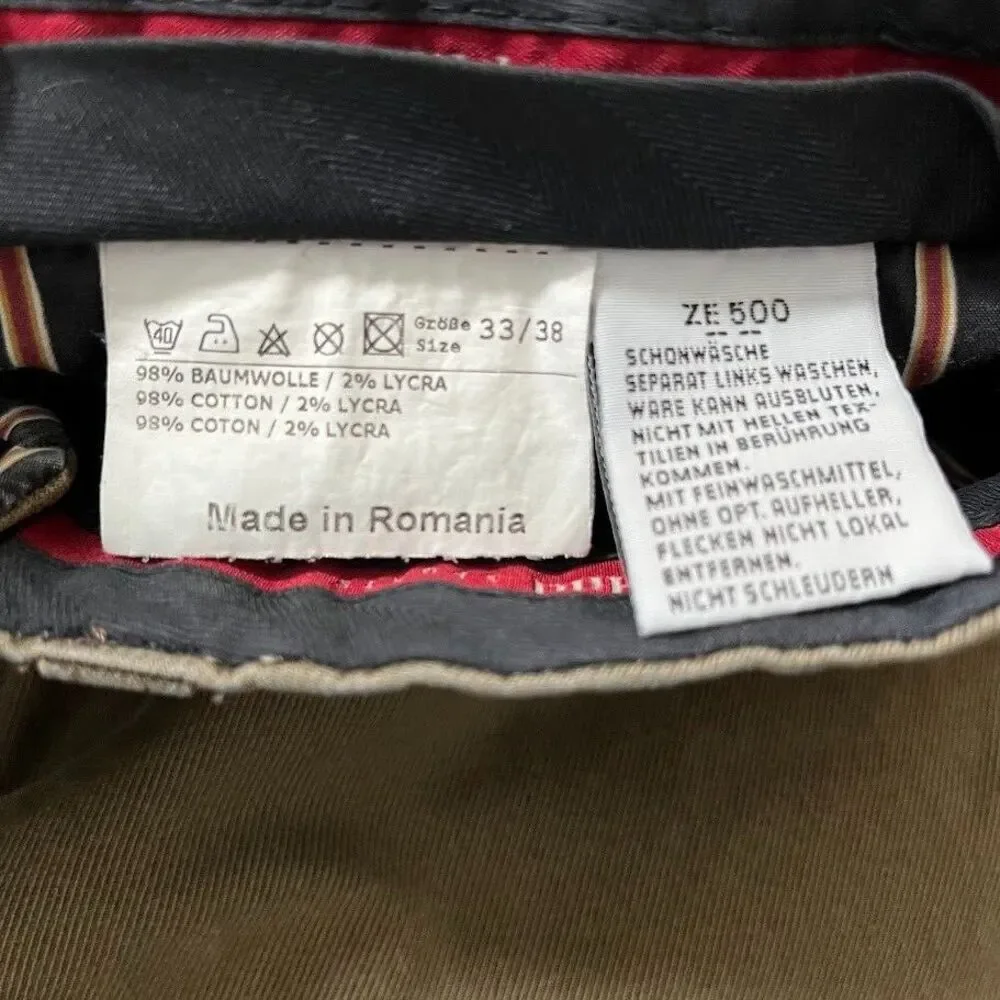 Hiltl ZE500 Ultimate Trouser Men's 38 Olive Khaki‎ Soft Cotton Stretch